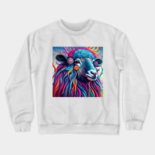 Psychedelic Sheep Crewneck Sweatshirt